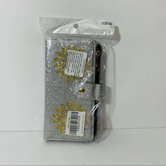 🆕 iPhone 13 Pro Max Cross Body Purse/Wallet Case  with Card Holder 6.7" - Picture 6 of 7